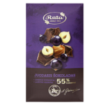 Ruta Czekolada (55 % kakao) z czarną porzeczką i orzechami laskowymi, 90 g.